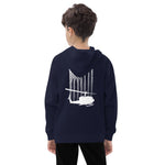 "Flag and Huey" Kids fleece hoodie